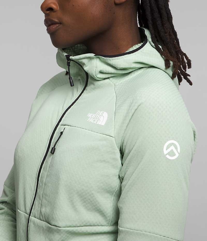 The North Face Summit Series FUTUREFLEECE™ Full-Zip Hoodie Fleecejakker Dame Mint | NORGE MTDFJX