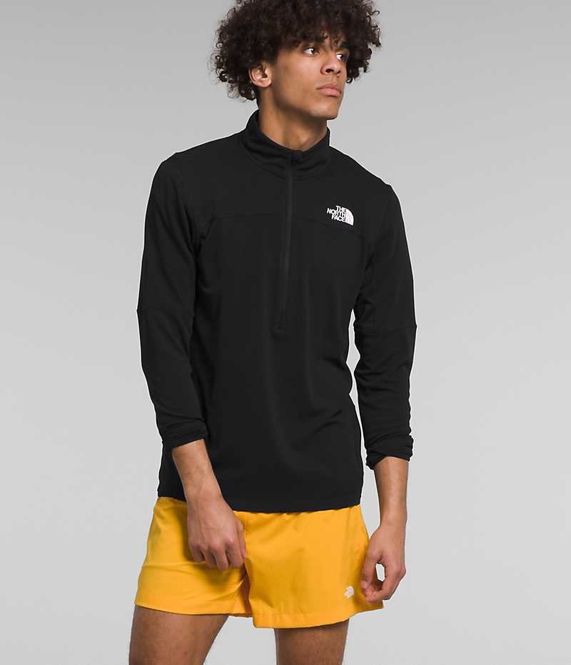 The North Face Sunriser ¼-Zip Sweatshirt Herre Svarte | NORGE REOUVF