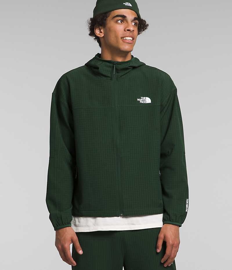 The North Face Tekware™ Grid Hoodie Fleecejakker Herre Grønn | OSLO SDBLIN