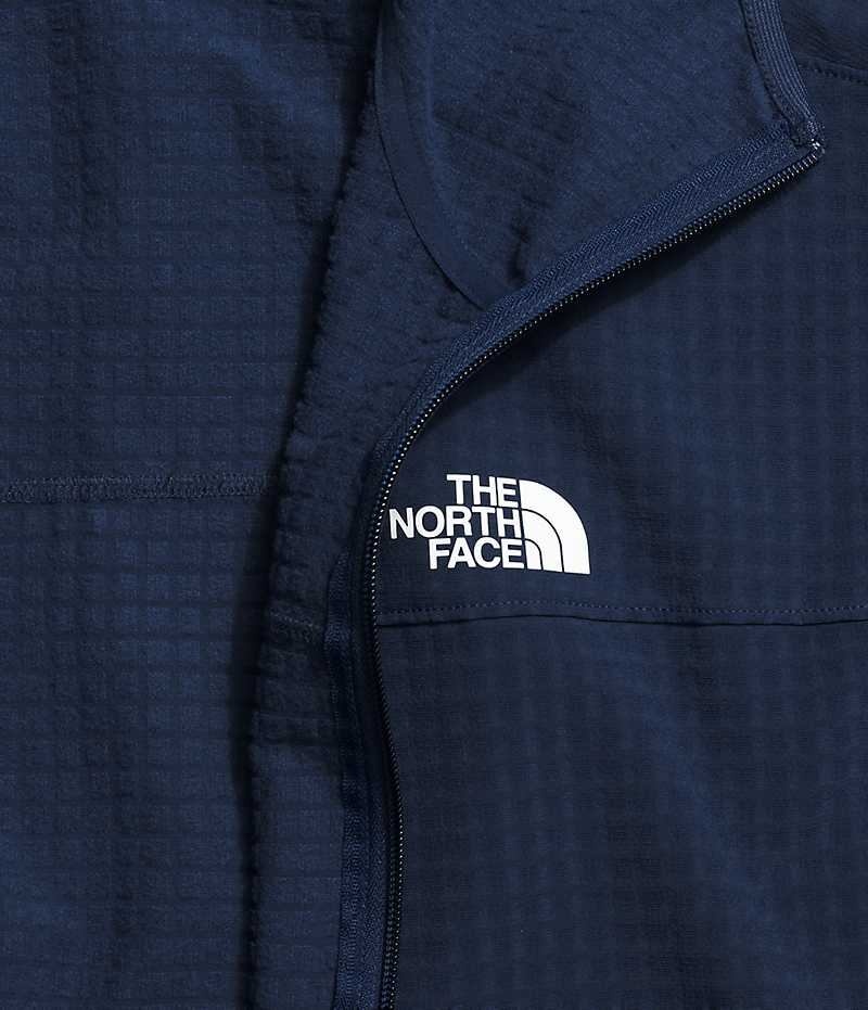 The North Face Tekware™ Grid Hoodie Fleecejakker Herre Marineblå | OSLO HDAXTW