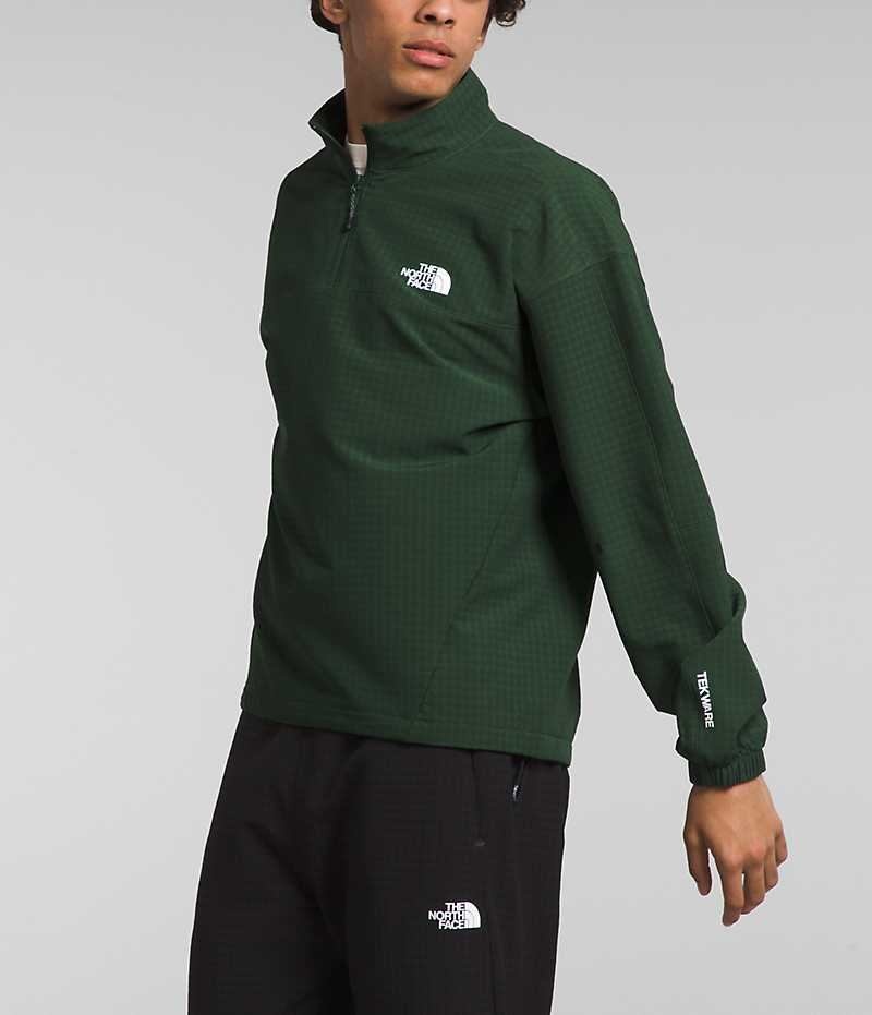 The North Face Tekware™ Grid ¼-Zip Pullover Herre Grønn | NORGE AWNIEL