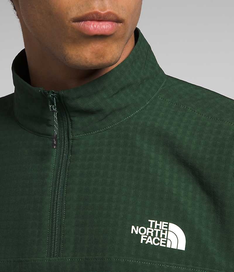 The North Face Tekware™ Grid ¼-Zip Pullover Herre Grønn | NORGE AWNIEL