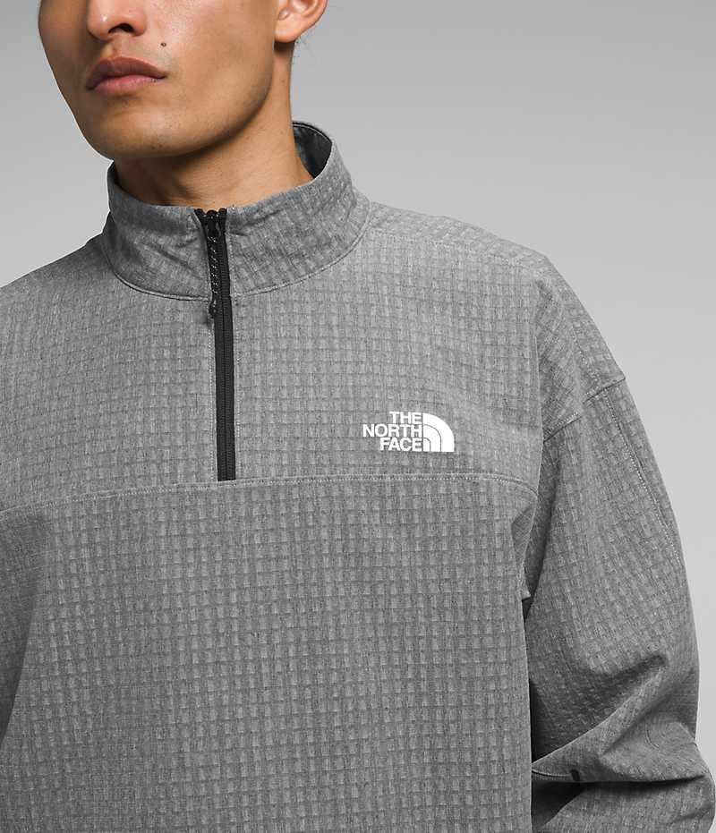 The North Face Tekware™ Grid ¼-Zip Pullover Herre Grå | OSLO UYOEHV