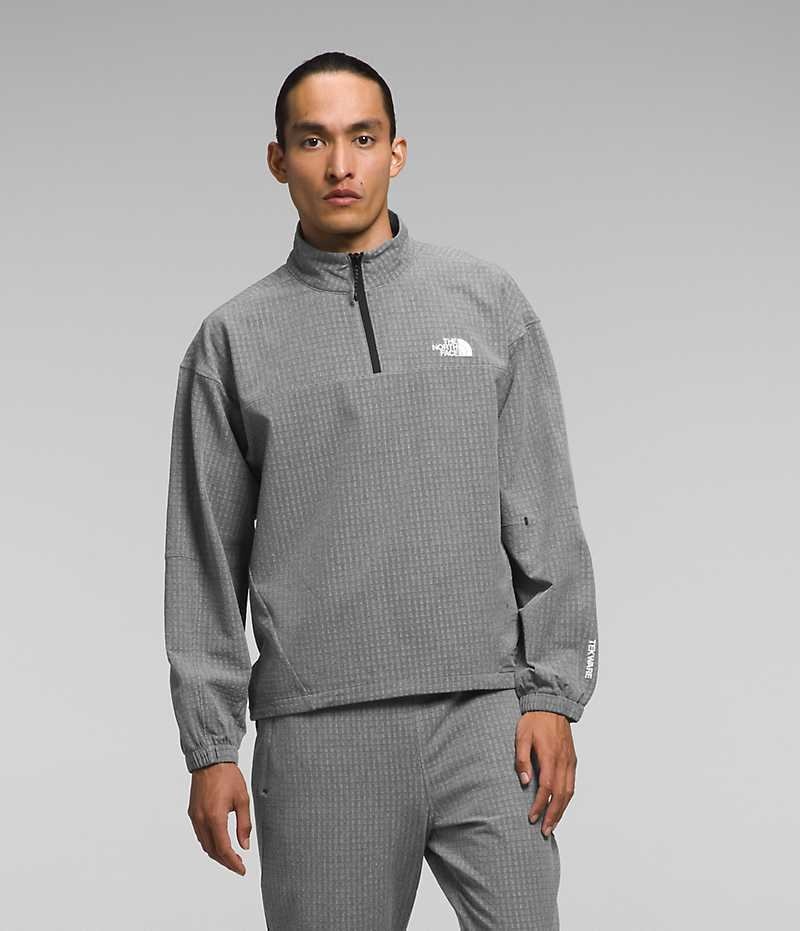 The North Face Tekware™ Grid ¼-Zip Pullover Herre Grå | OSLO UYOEHV