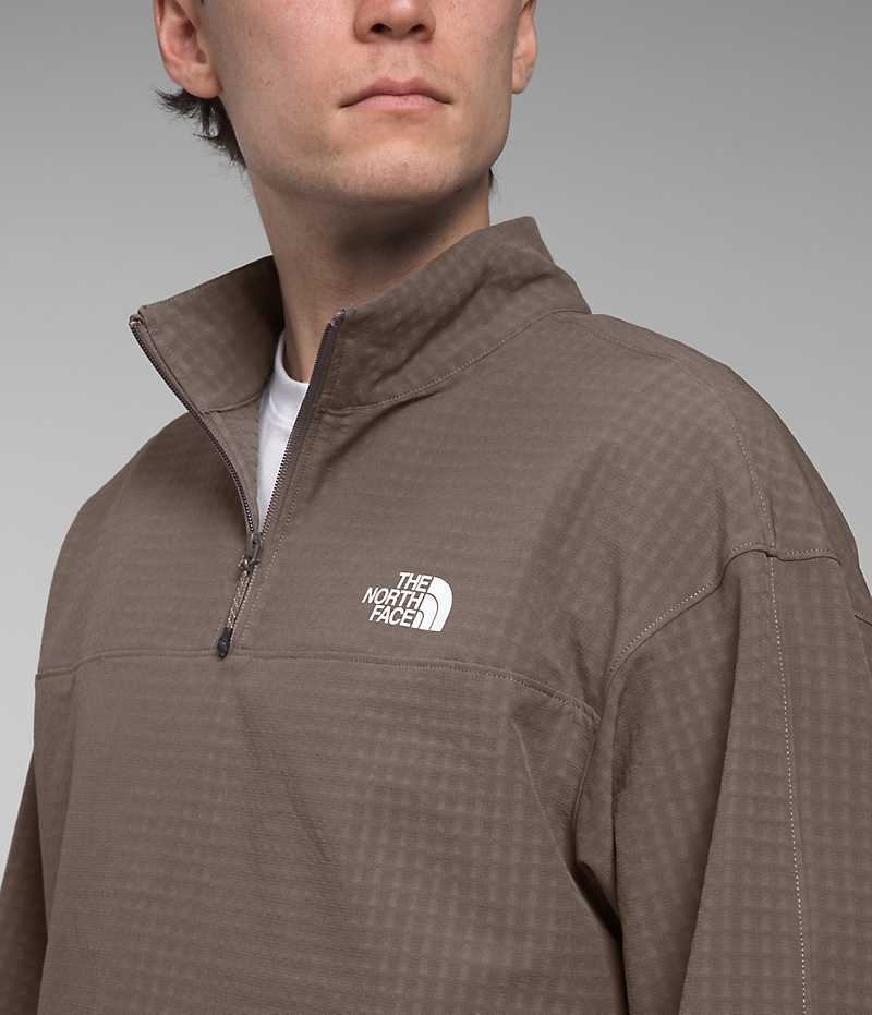 The North Face Tekware™ Grid ¼-Zip Pullover Herre Brune | NORGE BSHEYA