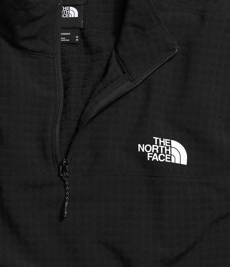 The North Face Tekware™ Grid ¼-Zip Pullover Herre Svarte | OSLO QKEFLI