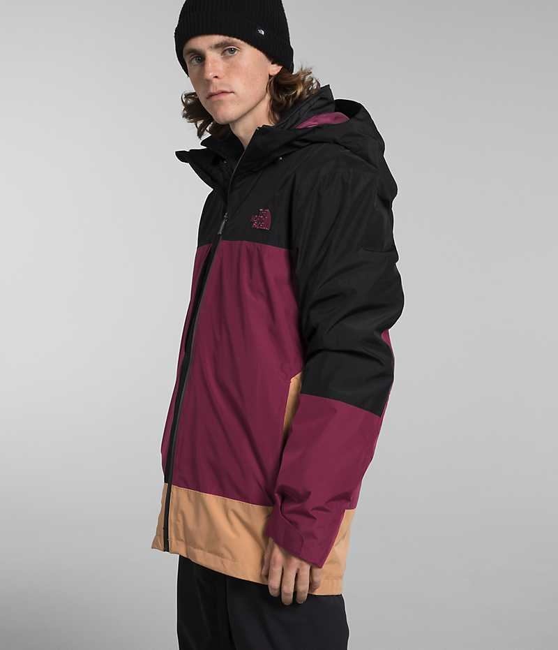 The North Face ThermoBall™ Eco Snow Triclimate® Hettejakke Herre Fuchsia Svarte | NORGE TPGFQV