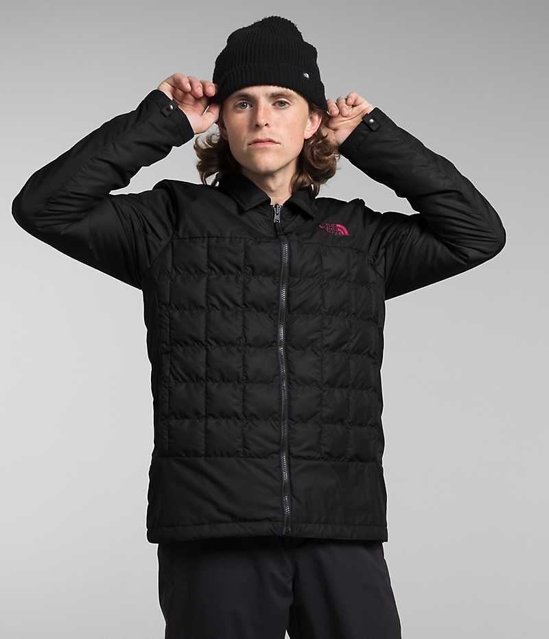 The North Face ThermoBall™ Eco Snow Triclimate® Hettejakke Herre Fuchsia Svarte | NORGE TPGFQV