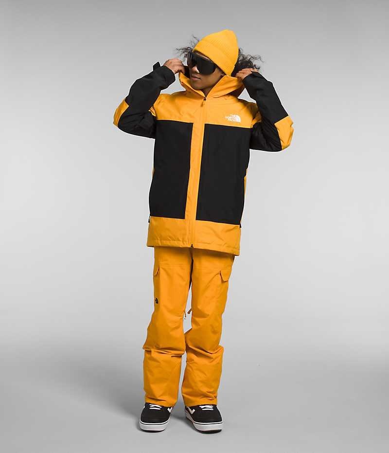 The North Face ThermoBall™ Eco Snow Triclimate® Hettejakke Herre Gull Svarte | OSLO CXPAQW