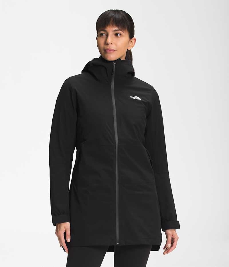 The North Face ThermoBall™ Eco Triclimate® Parka Dame Svarte | NORGE BDLSJQ