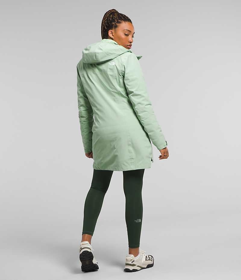 The North Face ThermoBall™ Eco Triclimate® Parka Dame Mint | NORGE FMWQTP