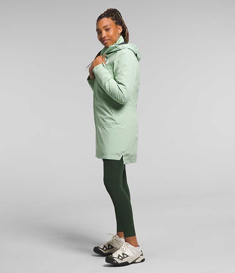 The North Face ThermoBall™ Eco Triclimate® Parka Dame Mint | NORGE FMWQTP