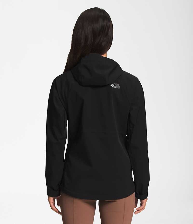 The North Face Valle Vista Stretch Regnjakke Dame Svarte | NORGE KXTYOL