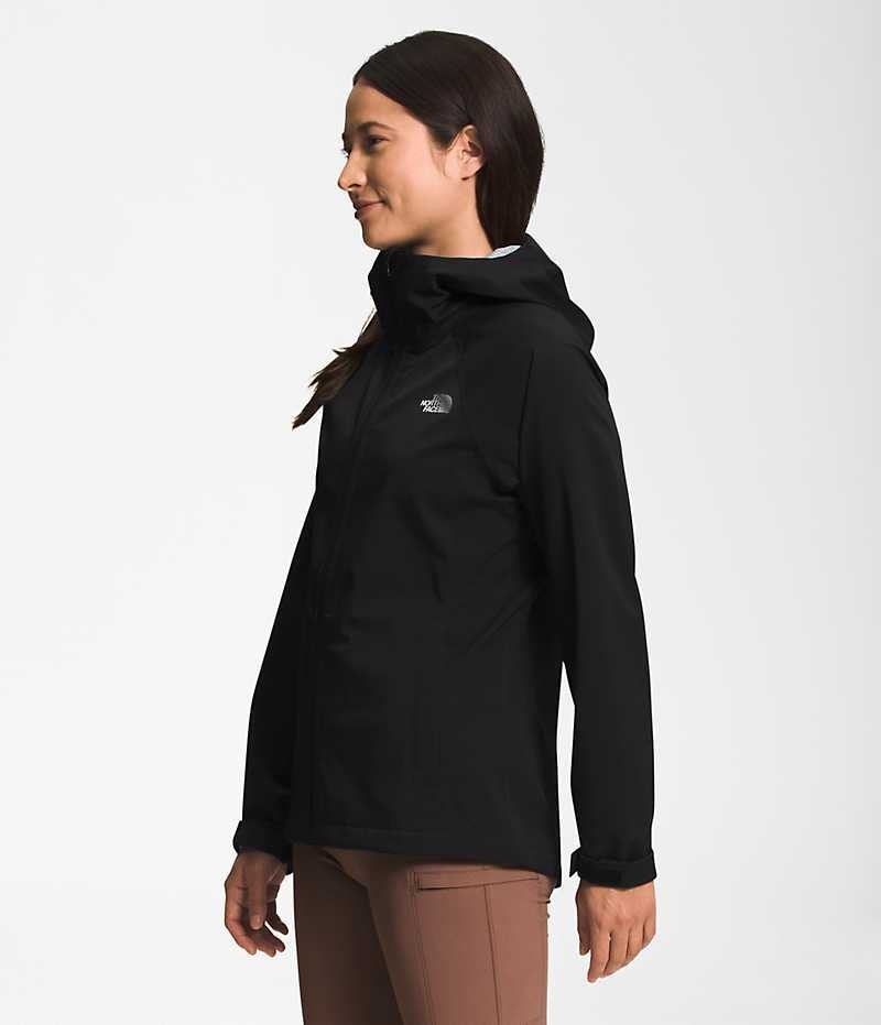 The North Face Valle Vista Stretch Regnjakke Dame Svarte | NORGE KXTYOL