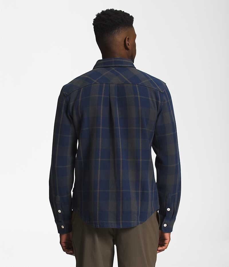 The North Face Valley Twill Flannel Skjorte Herre Marineblå | OSLO LYNQDZ