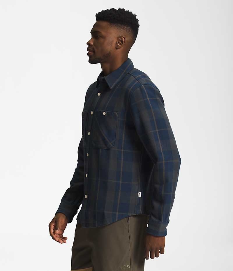 The North Face Valley Twill Flannel Skjorte Herre Marineblå | OSLO LYNQDZ