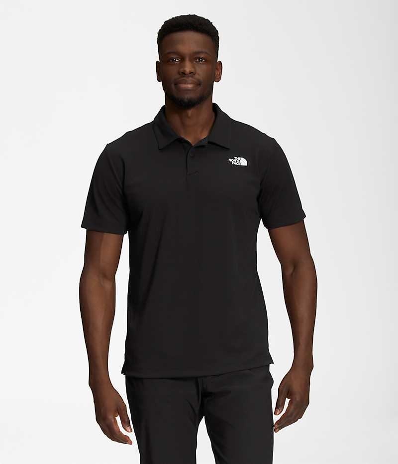 The North Face Wander Polo Skjorte Herre Svarte | OSLO CWGBYE