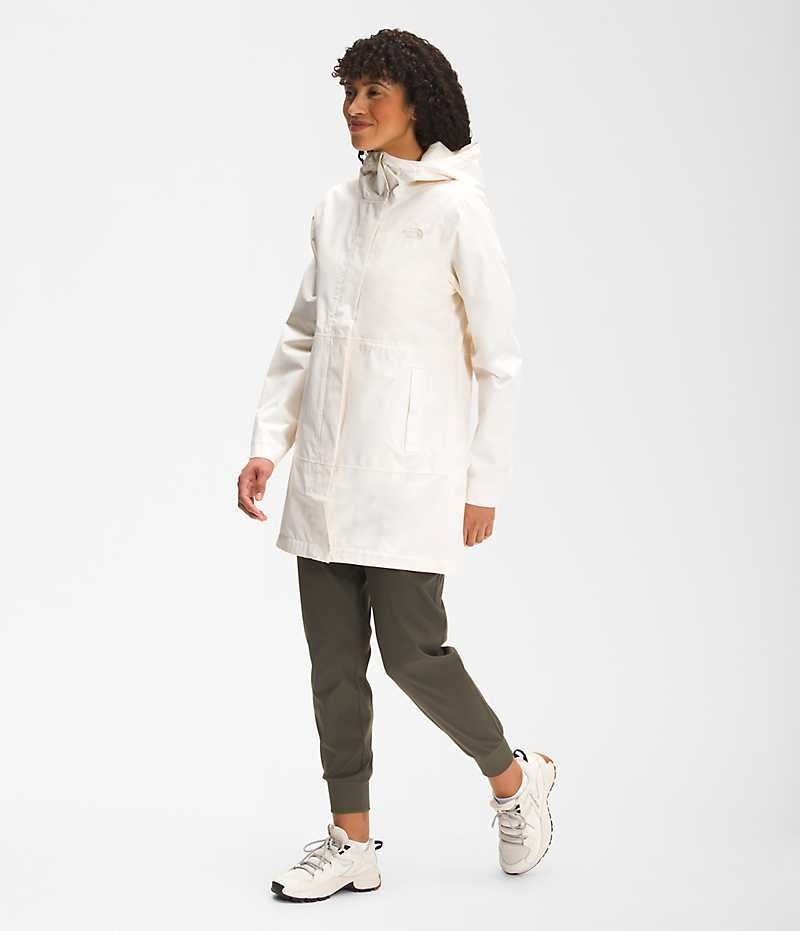 The North Face Woodmont Parka Dame Hvite | NORGE TOQYCH